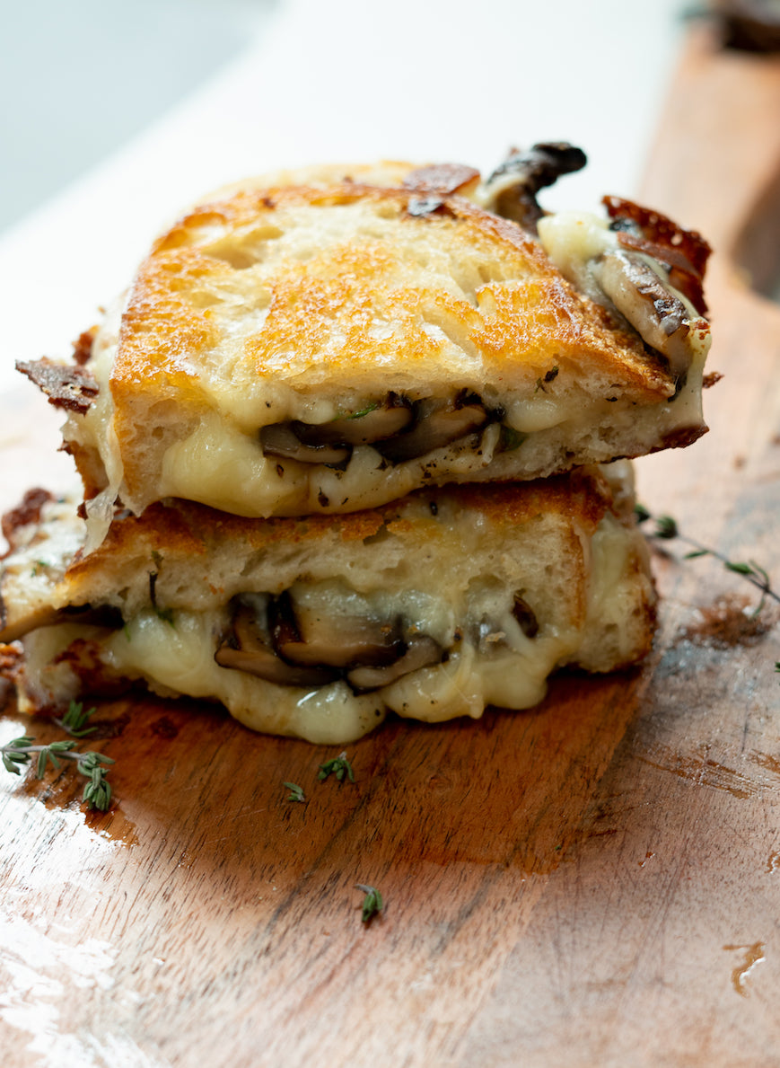 Truffle Grilled Cheese with Portobello Mushrooms