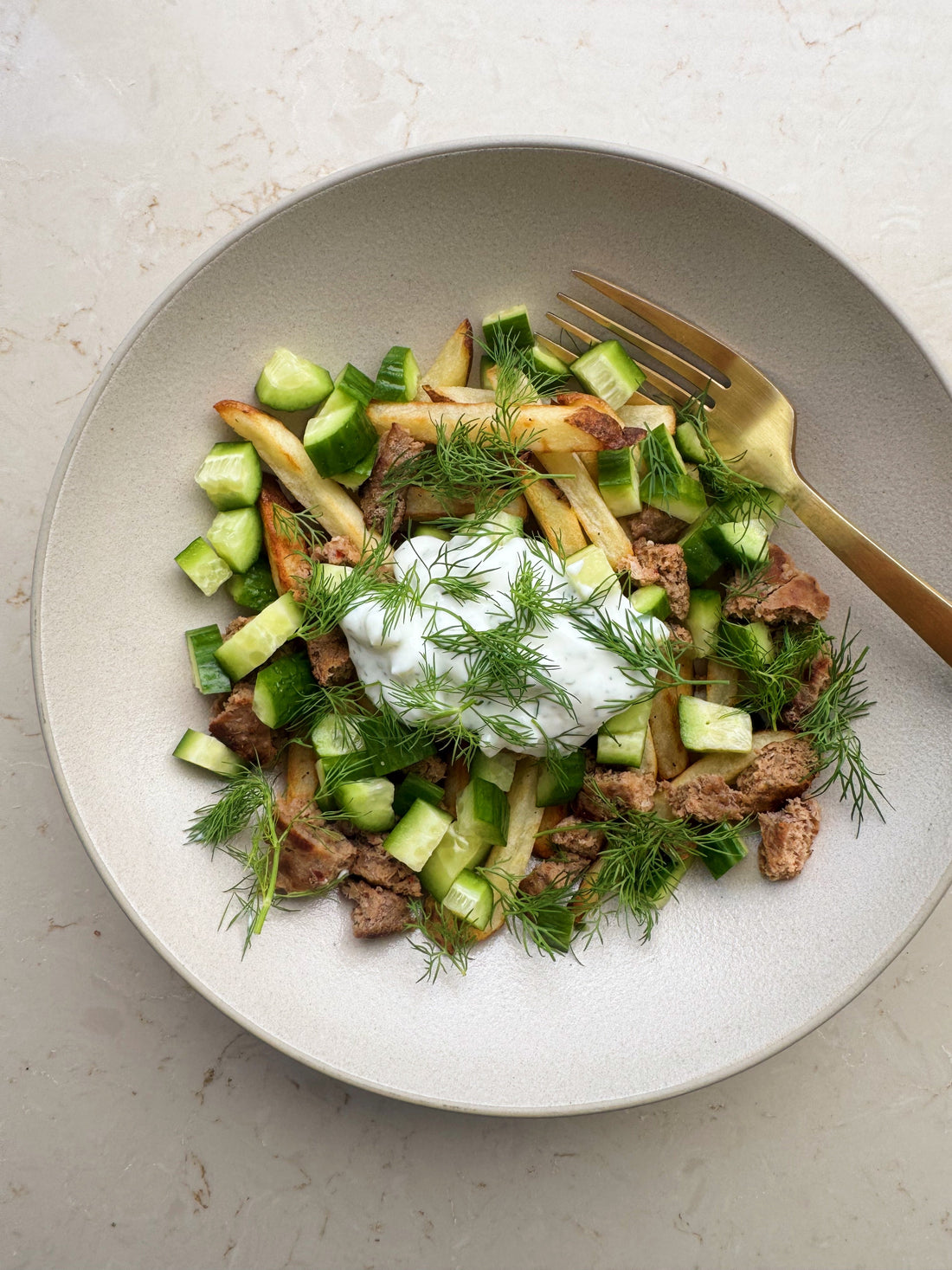 Loaded Greek Fries