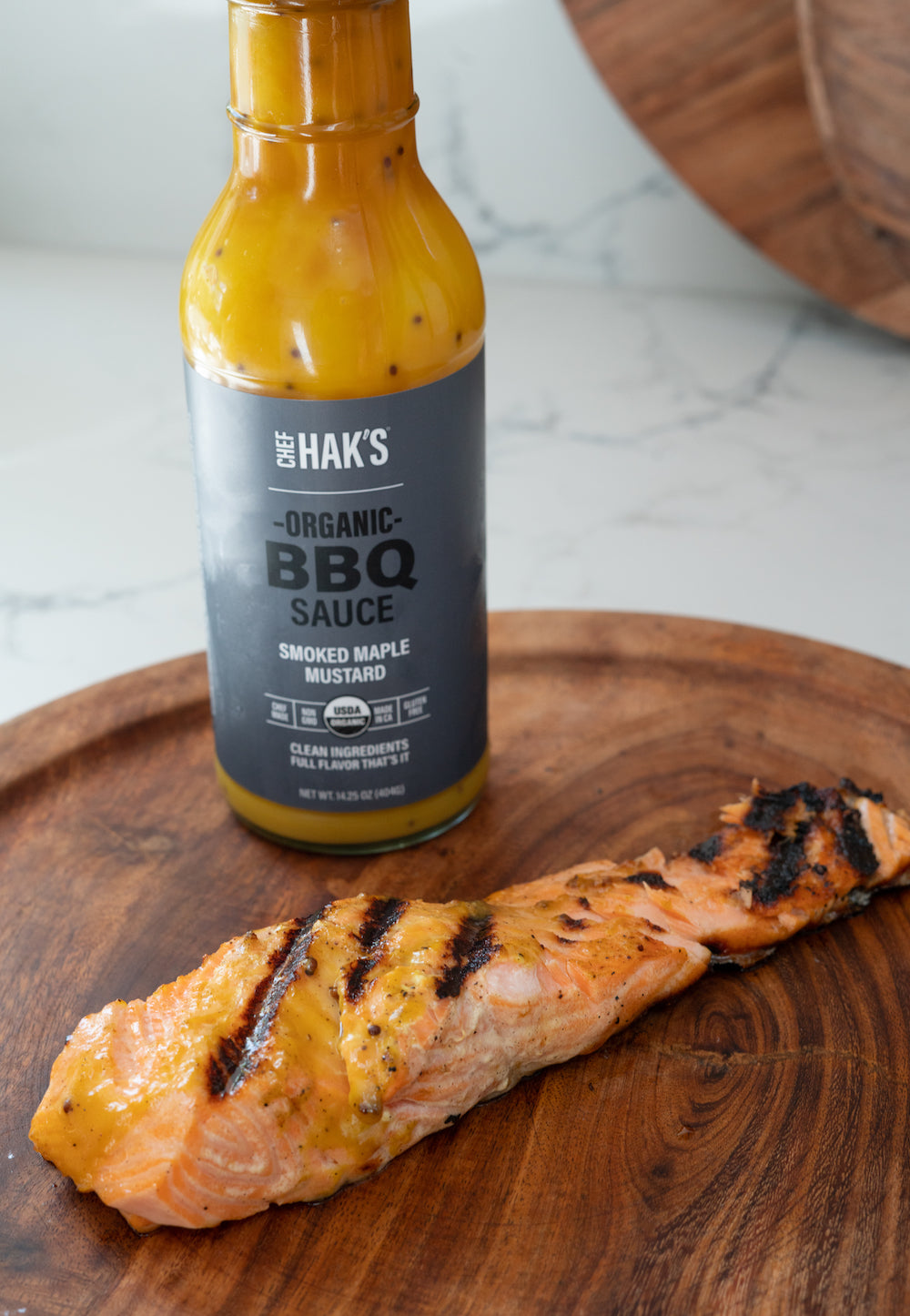 BBQ Smoked Maple Mustard Salmon