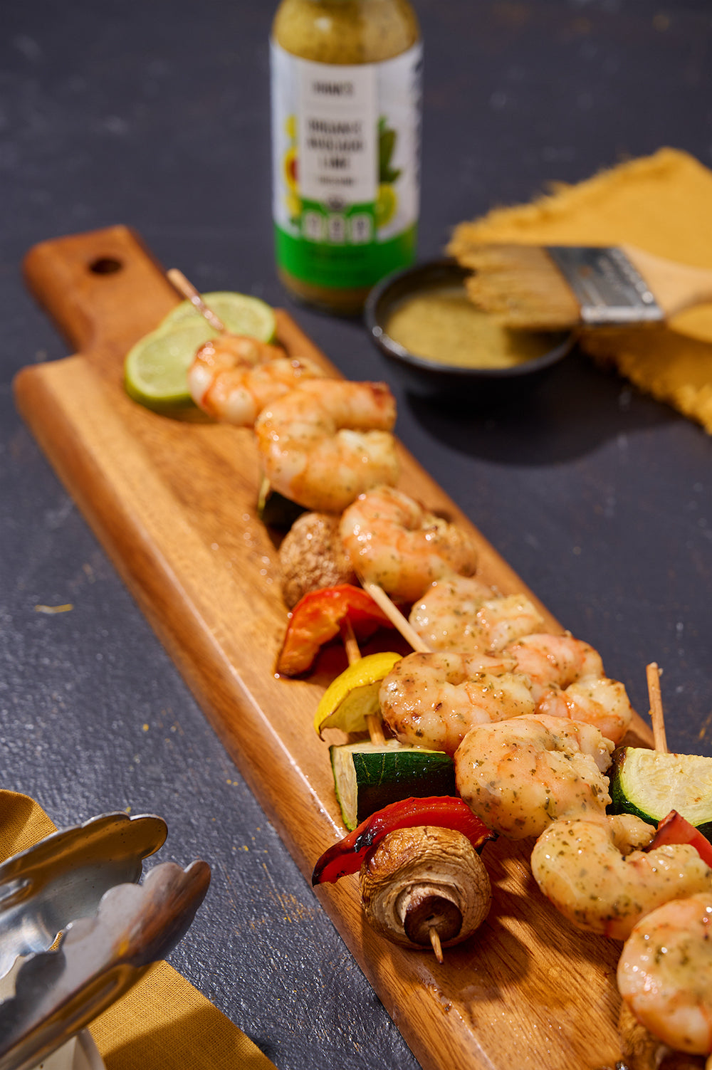 Avocado Lime BBQ Shrimp Skewers