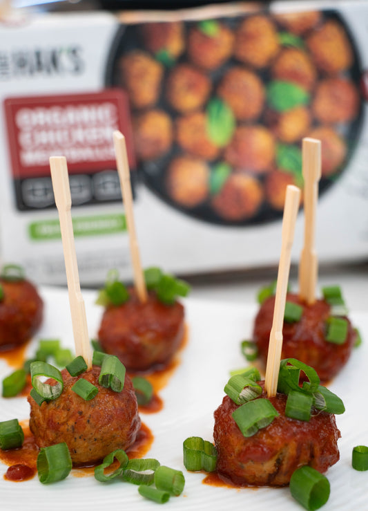 Brown Sugar Roasted Garlic Chicken Meatballs