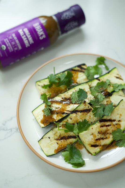 Grilled Zucchini with Balsamic Dressing