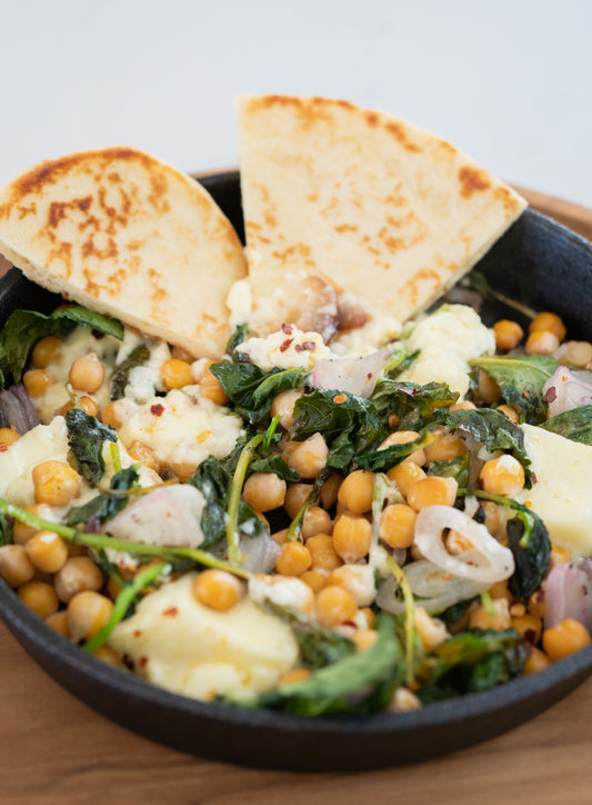 Baked Feta Chickpea Dip