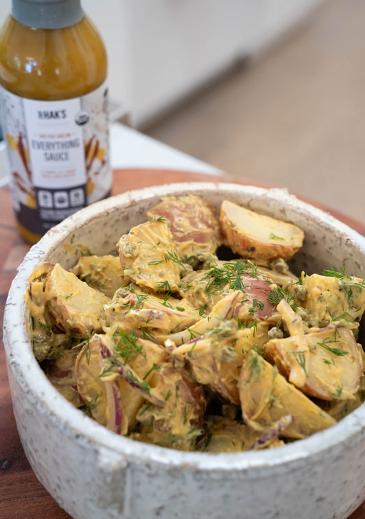 Tahini Everything Sauce Potato Salad