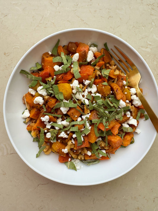 Honey Dijon root veggies