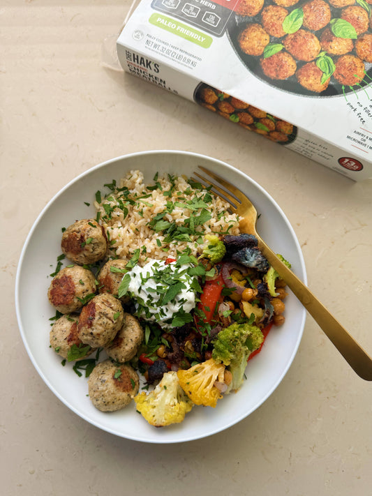 Mediterranean Meatball Bowls