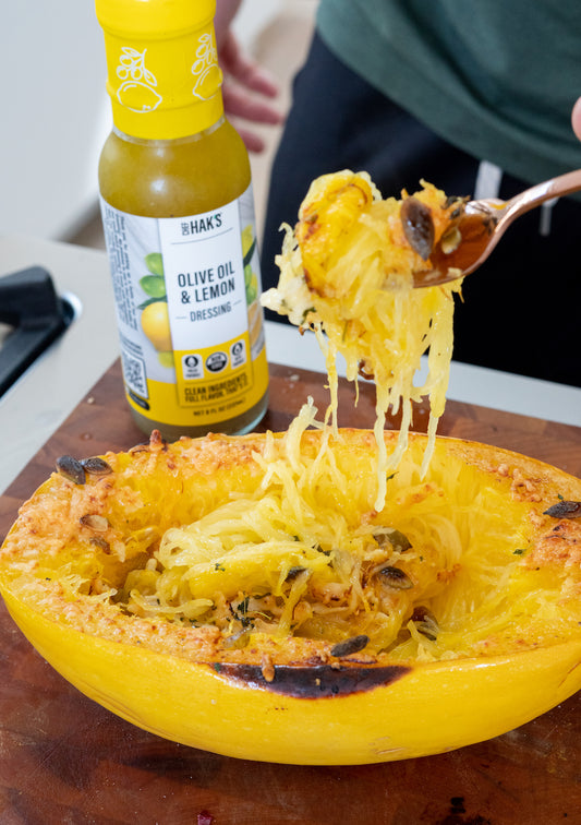 Spaghetti Squash with Olive Oil Lemon