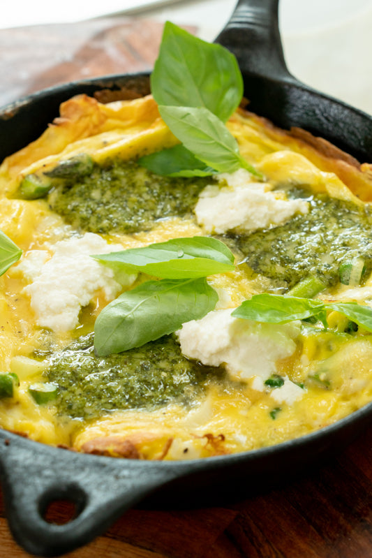 Pesto Ricotta Frittata