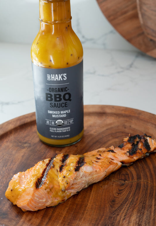 BBQ Smoked Maple Mustard Salmon