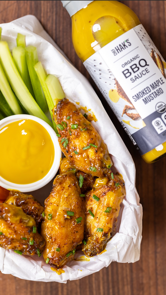 Smoked Maple Mustard Chicken Wings