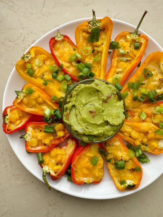 Creamy Corn-Stuffed Bell Peppers