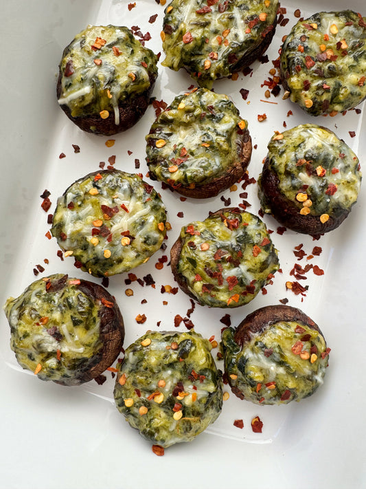 Spinach-Stuffed Mushrooms