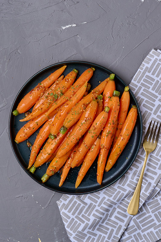Roasted Carrots with Maple Dijon Glaze